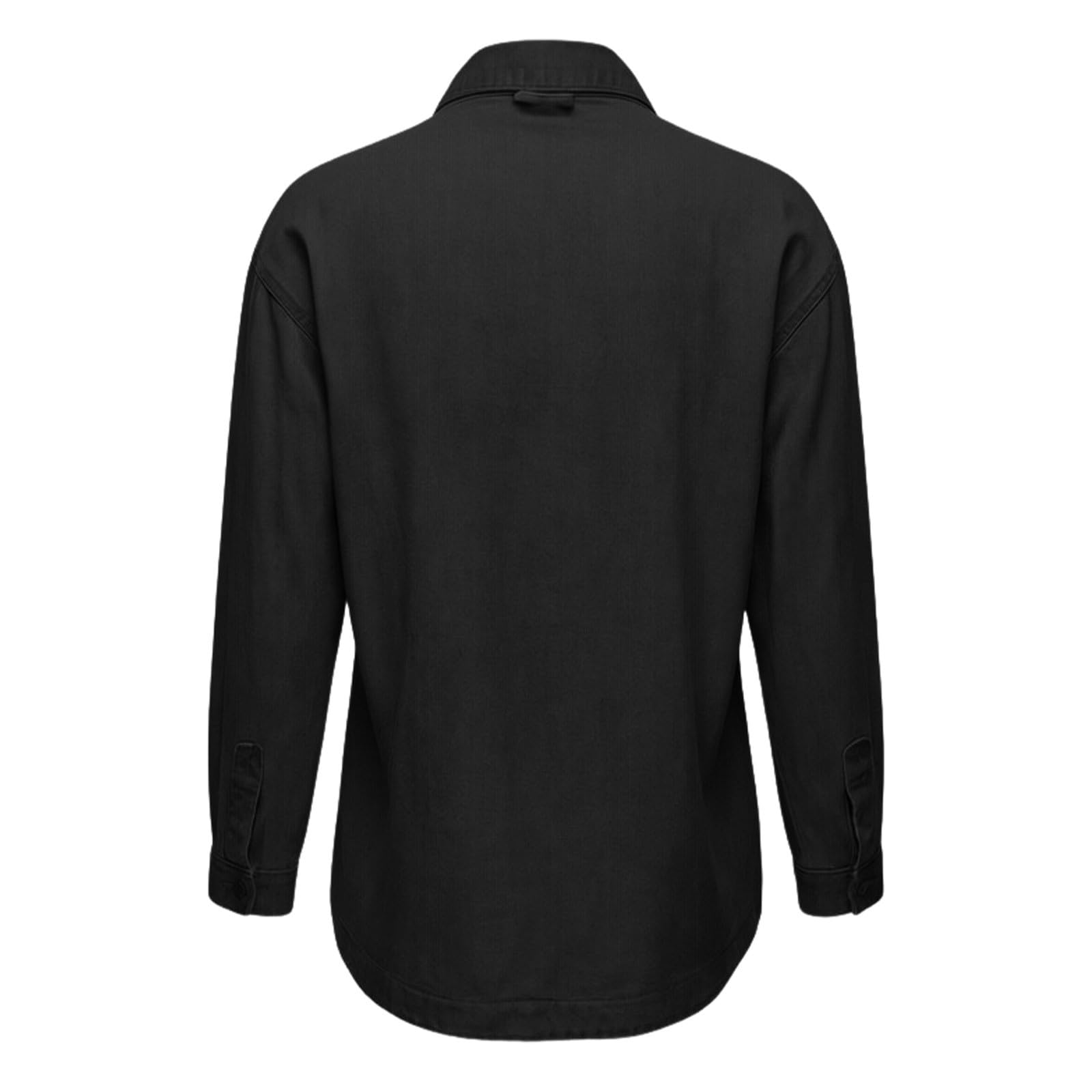 Blusas Mujer Verano Camisa Vaquera Informal de Corte Holgado con Dobladillo Dividido para Mujer Temporada