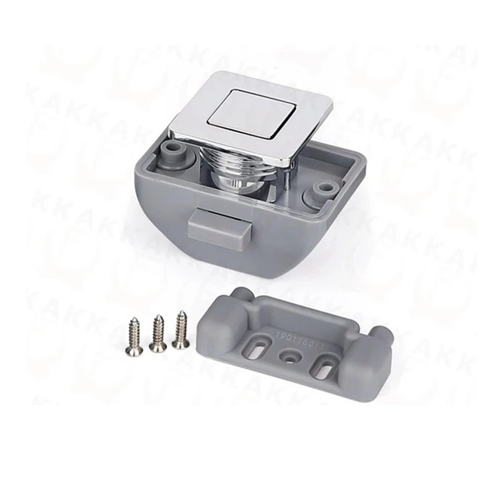 10 Stücke Camper Auto Push-Lock RV Caravan Boot Motor Home Schrank Schublade Latch Taste Schlösser Keyless Möbel Türschloss Hardware Kofferraumdeckel Heckklappenschloss(SS6209-Chrome)