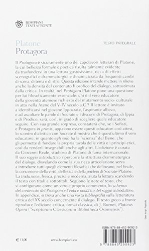 Protagora: Testo greco a fronte