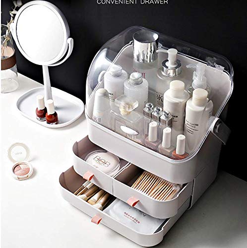 Upgraded Makeup Organizer, Large cosmetic storage box,Waterproof