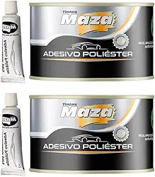 Kit 2 Massa Automotiva Poliester 750g Premium Com Catalisador Maza