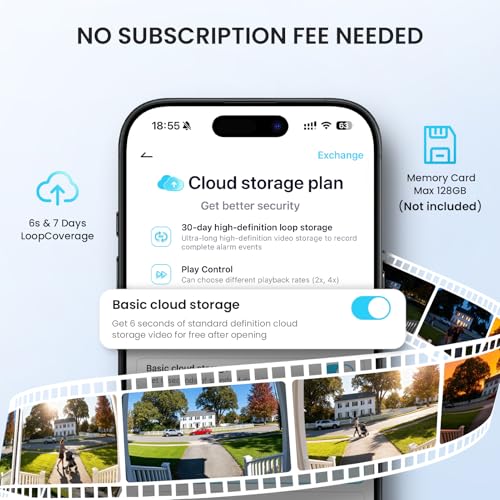 ieGeek Doorbell Camera No Monthly Fee, 5MP Video Doorbell Wireless, Camera Doorbell with Chime, PIR Motion Detection 2-Way Talk, Voice Changer, Easy Installation, Only 2.4GHz Wifi, Works with Alexa - Image 4