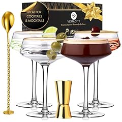 Vintage Martini Glasses - Gold Accessories