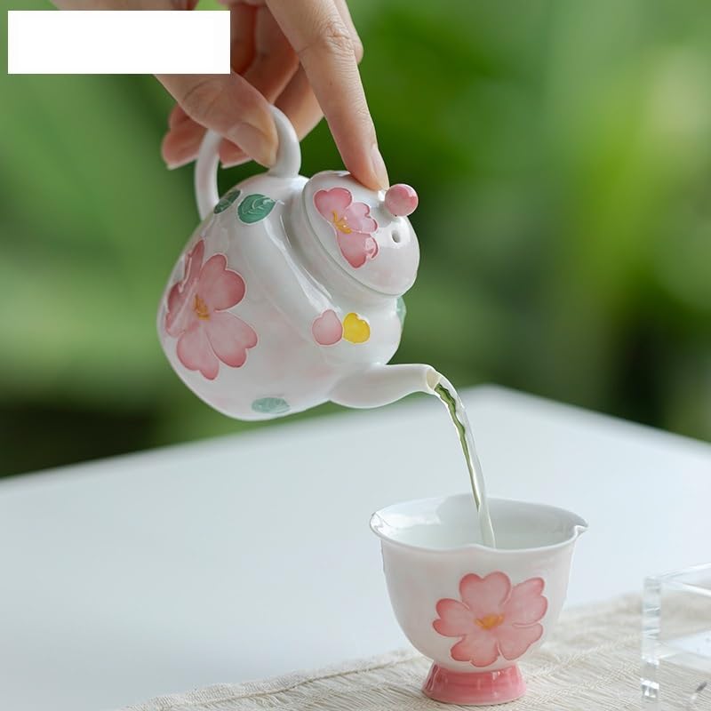 Teiere Teiera di Fiori Dipinti a Mano da 135 ml Teiera Giapponese Bollitore for tè Bollitore Forniture for la Cerimonia del tè Ornamenti Teiere Caffettiera Teiera