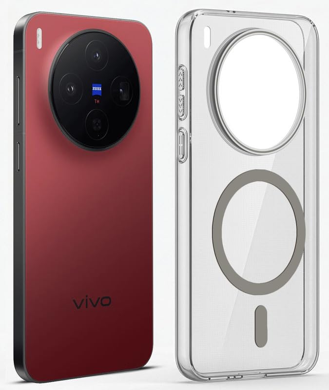 Mr. Case Crystal Clear for Vivo X300 5G Mobile Back Cover with Support Wireless Charging | Anti-Yellowing Material with Camera Protection | Scratch Resistance Material - Grey-image-11