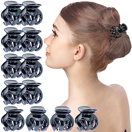 Pinzas para cabello RC ROCHE ORNAMENT pack 12 unidades negro miniatura 1