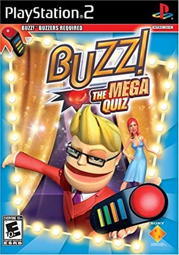 Boîte PlayStation 2 Buzz! Le Méga Quiz – Coque DVD + Notice, Sans Le Jeu