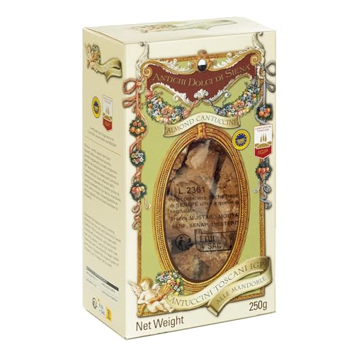 Antichi dolci di Siena - Cantucci Toscani IGP. Reich an Mandeln Typisch toskanische handwerklich hergestellte Kekse - 250g