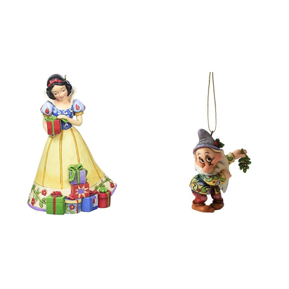 DisneyTraditions Snow White Hanging Ornament & Traditions Bashful Hanging Ornament