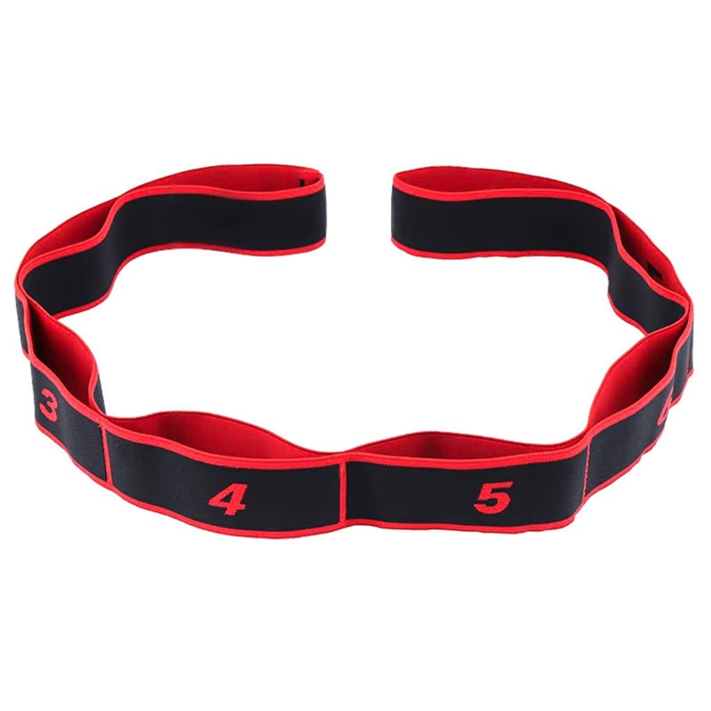 Cinturón de Tira de Yoga poliesterlatex elástico Bucle de Banda de Estiramiento Pilates de Yoga Gimnasia Bandas de Resistencia al Ejercicio de Fitness