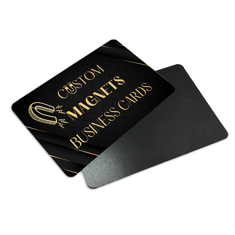 Custom Magnetic Business Cards – 2"x3.5" Standard Size - Durable Business Card Magnets for Marketing - Custom Magnets for Business Cards – Printable