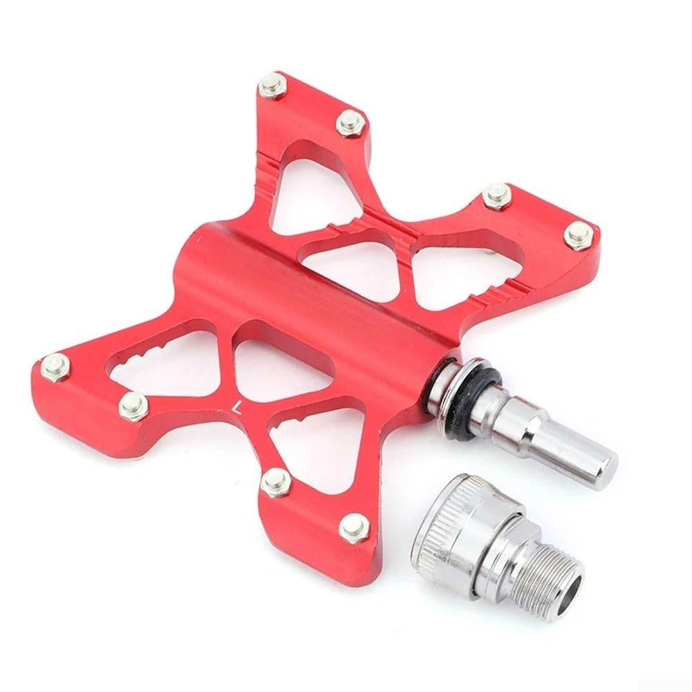 Pedales de liberación rápida con características antideslizantes para bicicletas plegables y de montaña Brompton de 9/16 pulgadas, diseño de aluminio
