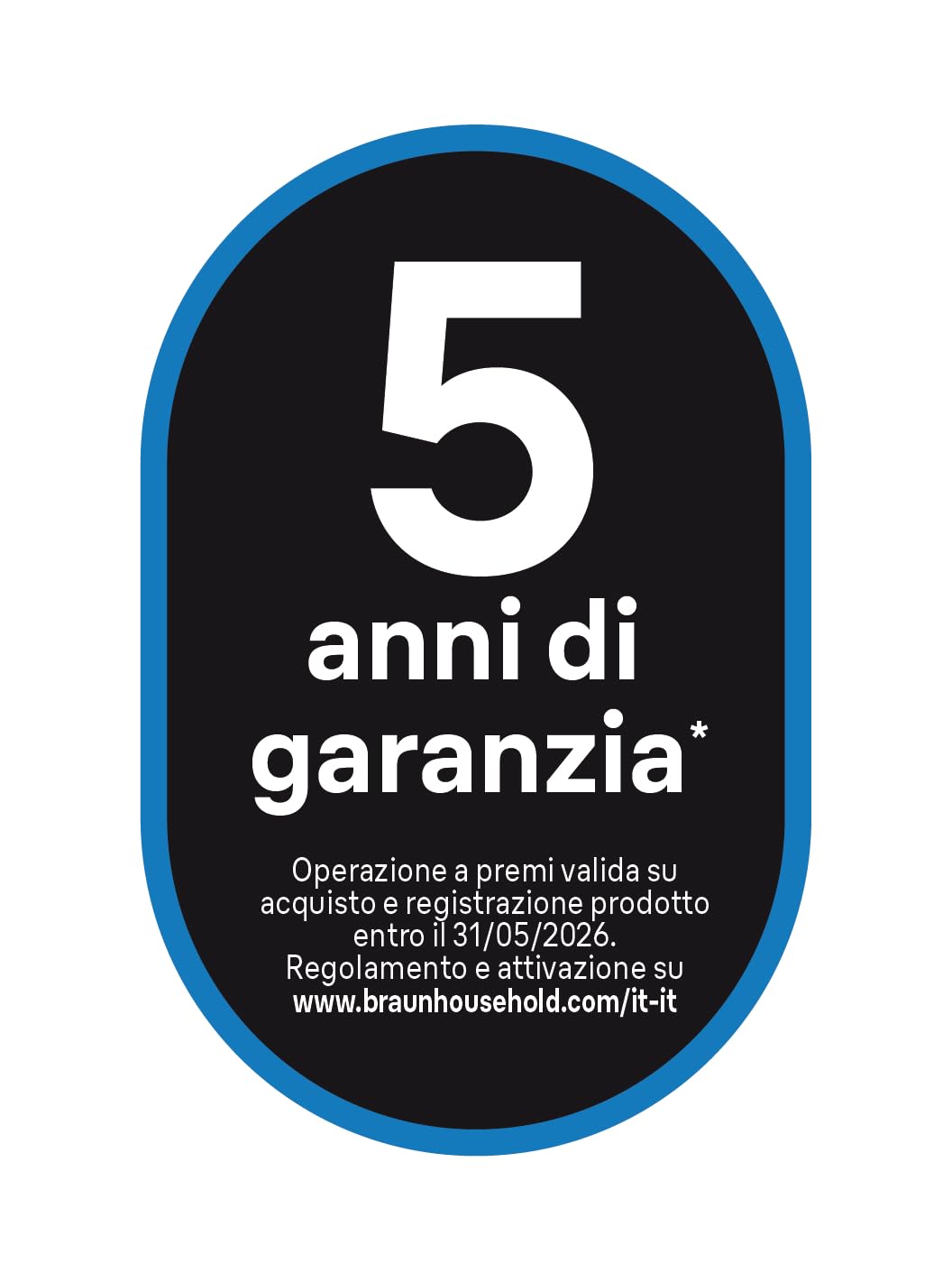 Braun TexStyle3 SI3041GR Ferro da Stiro a Vapore con 5 Anni di Assistenza, Piastra in Ceramica, Stiratura in Verticale, Punta di Precisione, Getto di Vapore 150g/min, Potenza 2350watt, Bianco/Celeste