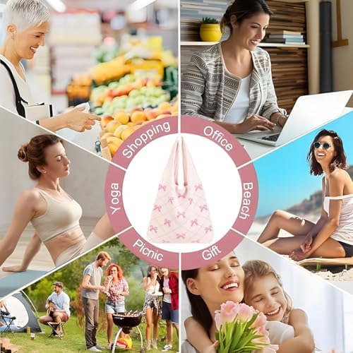 Etercycle Strandtas voor dames, gehaakte schoudertas voor de zomer, gebreide nettas voor reizen, winkelen en dagelijks gebruik, bruin, 15 liters, Boho