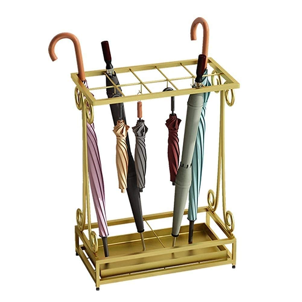 Porte-parapluies or antirouille pour hall de réception, design métal premium