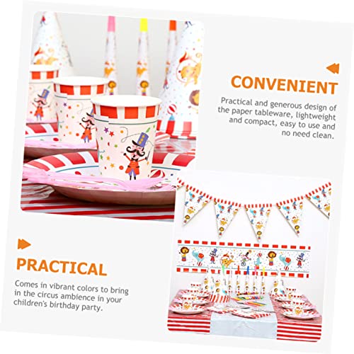 CHILDWEET 1 Conjunto De Talheres Conjunto Toalha De Mesa De Carnaval Suprimentos Para Festa Infantil