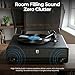 Philips All-in-One Bluetooth Turntable Record Player with Built-in Speakers, 3-Speed Vinyl Player, Audio-Technica Stylus, Wireless Streaming In & Out, RCA/Aux/Headphone, Auto-Stop, Plug-and-Play Setup