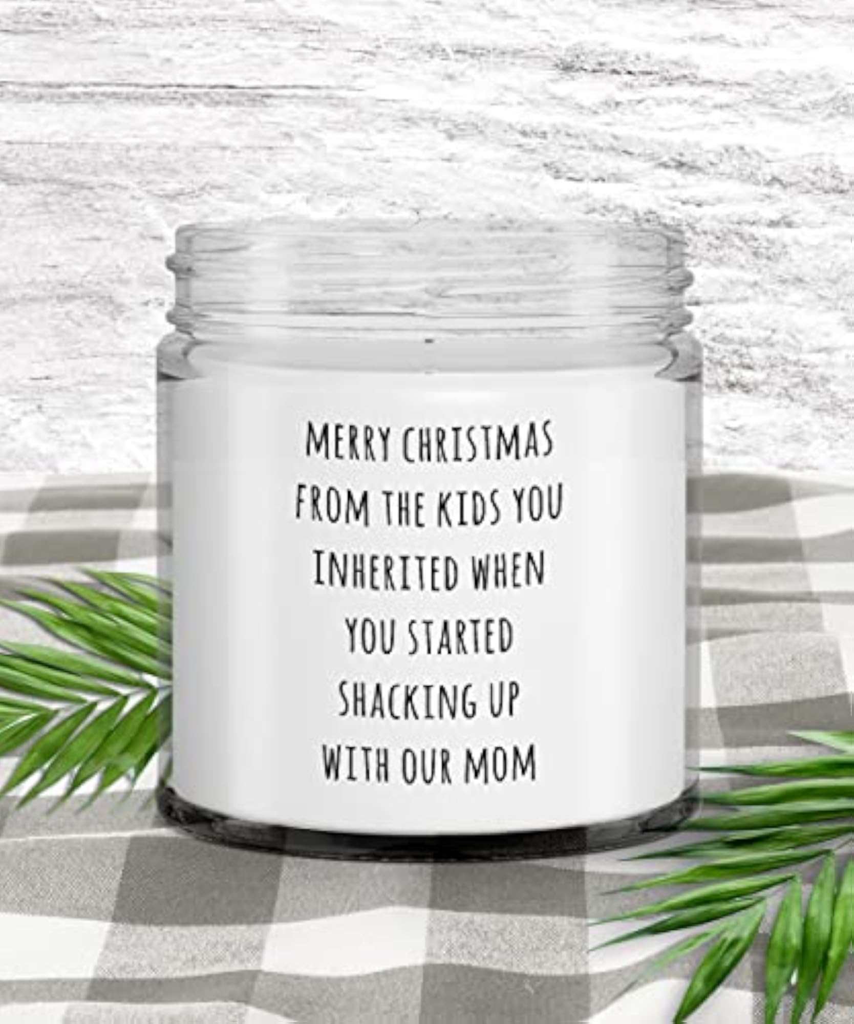 Funny Stepdad Candle Gift