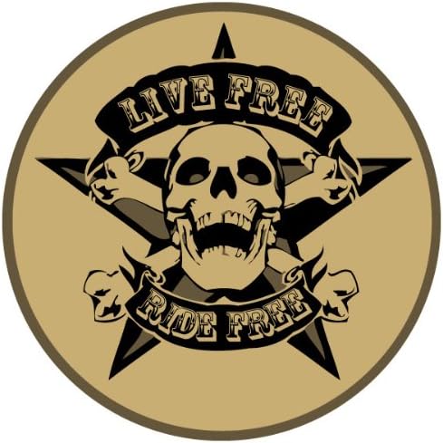 Live Free Ride Free PVC Vinyl Interactive Art Wall Sticker Decal Home Decor Choose 6 to 72 Inches