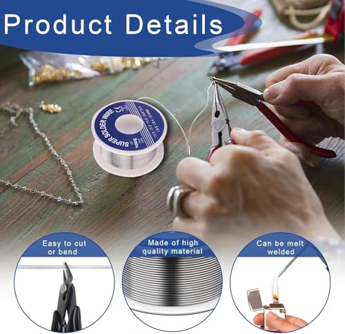 Image of Soldering Wire 0.8mm, 63-37 Tin Lead Rosin Core Solder Wire, 50g Electrical Solder for Repair and DIY of Electronic Electric Electrical Soldering Components