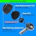 Galaxy Foams Pro 3 V2 Memory Foam Ear Tips for Galaxy Buds3 Pro & Buds Pro 3 with Improved Memory Foam Shield, Improved Shape Fitment, Improved Comfort, More Foam, Stronger Tube, Lifetime Replacement