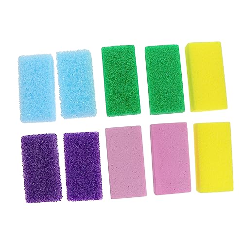 Didiseaon Pumice Stone Foot Remover 10 Pack Foot Scrubber Stone Set Pedicure Exfoliating Tool Easy to Use