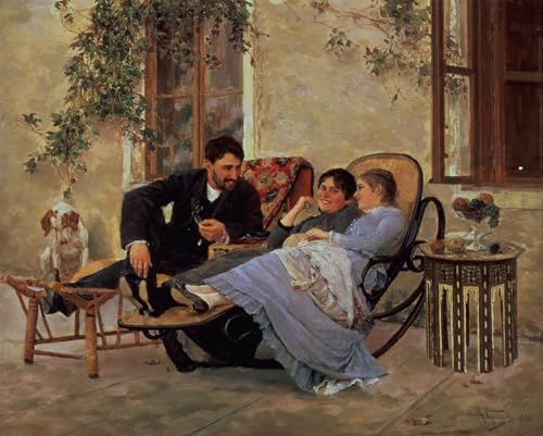 Après le dîner de Nikolai Dmitrievich Kuznetsov impression d'art moderne