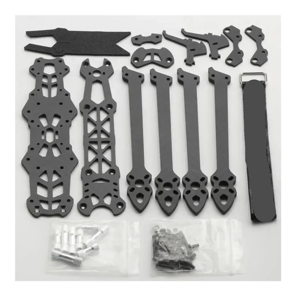225mm con braccio da 5mm telaio quadricottero in fibra di carbonio 3K con parti di stampa adatte for M4 5 pollici FPV Freestyle RC Racing Drone(Only Frame)