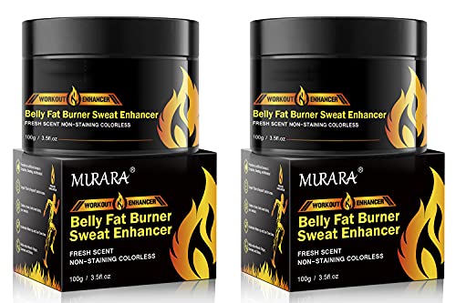 Hot Cream 2Pack, Fat Burning Cream for Belly, Natural Sweat Workout Enhancer Gel, Slim Shaping Cream, Cellulite Treatment for Thighs, Legs, Abdomen, Arms and Buttocks, for Men or Women-3.5 Oz(100g)1