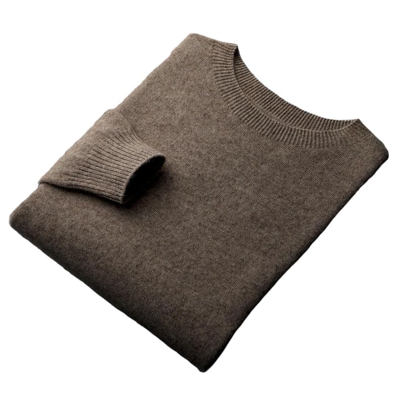Pull décontracté de qualité supérieure col rond pour homme élégant