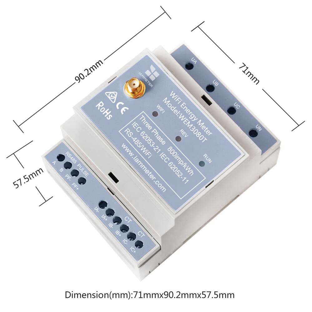 IAMMETER, Bidirectional,Din Rail, Monitor Solar PV System,Power Usage