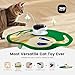 Gardner Pet Cat Toys Chargeable,5in1 Hide and Seek Automatic Interactive cat Toy, Chirping Moving Ambush Feather, Track Balls,Indoor Exercise Kicker 24 inch Cover for All Breeds,Cat Pattern