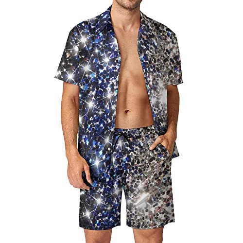 Short de bain pour homme imprimé rétro costume de plage décontracté d'été années 80 90 taille L