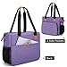 LUXJA Embroidery Project Carrying Case, Embroidery Kits Storage Bag (Bag Only), Purple