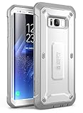 SUPCASE Galaxy S8 Case Full-body Rugged Holster Case WITHOUT Screen Protector for Samsung Galaxy S8 (2017 Release), Unicorn Beetle PRO Series - Retail Package (White/Gray)