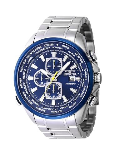 Invicta Aviator Edelstahl Herren Quarzuhrwerk - 50mm