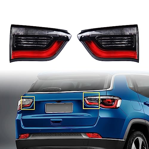 Astra Depot Left Right Inner Tail Light Running Reverse Backup Lamp Compatible for 2017-2020 Jeep Compass