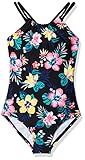Kanu Surf Girls' Jasmine Beach Sport Halter One Piece Swimsuit, Brooke Black, 12