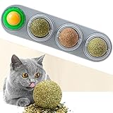 Backagin Catnip Ball for Cats Wall, Catnip Wall Toys, Edible Kitty Toys for Cats Lick, Kitten Chew...