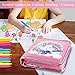 Leeche Fruit Scented Markers Set 44 Pcs Filled Stationery with Unicorn Pencil Case,Art Supplies for Kids Ages 4-6-8, Perfect Unicorn Gifts for Girls,Assortment Marker Pencil Gel Pen Coloring