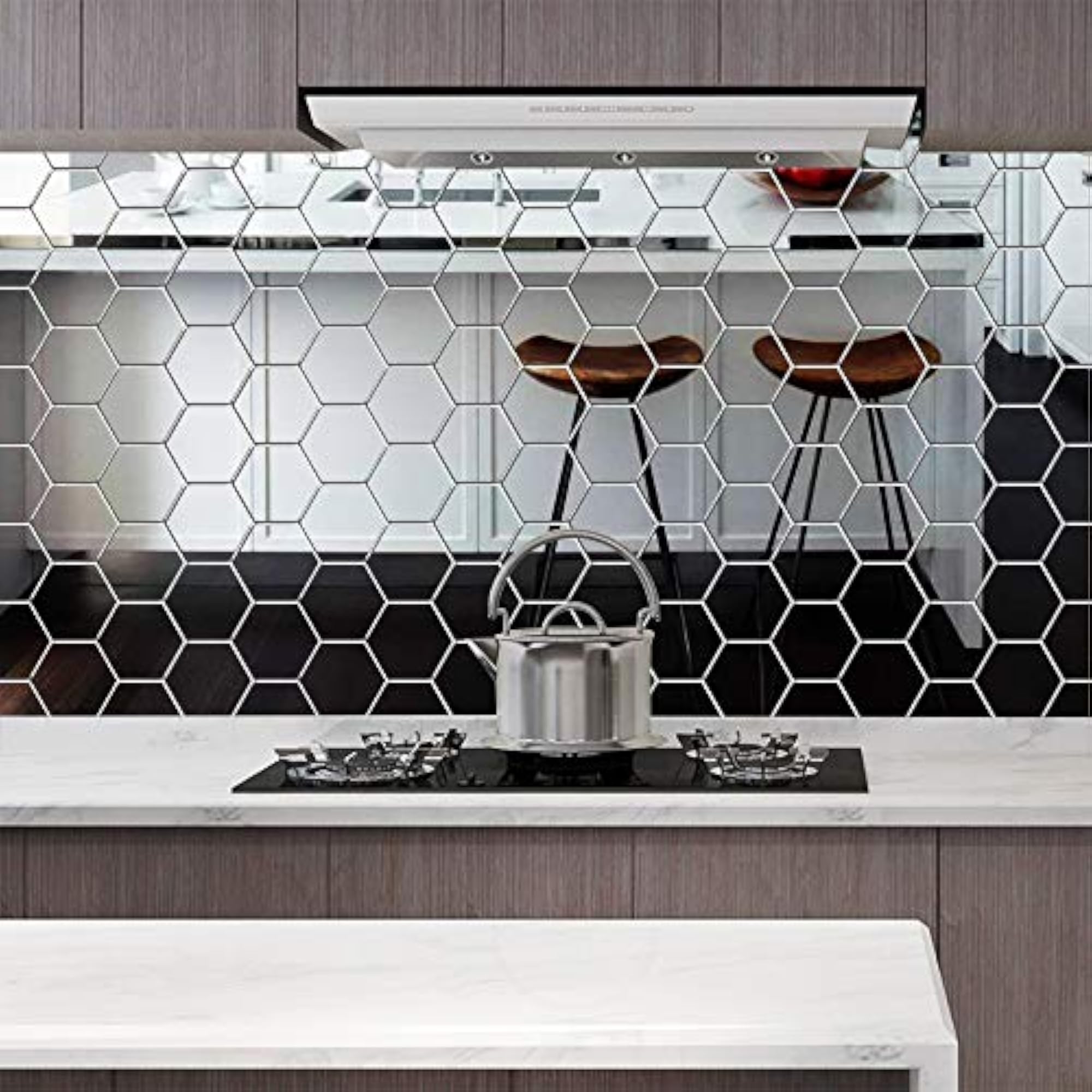 Flexible Reflective Hexagon Mirror Sheets Self-Adhesive