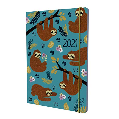 Télécharger Collins Natura Agenda 2021 1 jour par page Motif paresseux Format A6 Livre PDF Gratuit