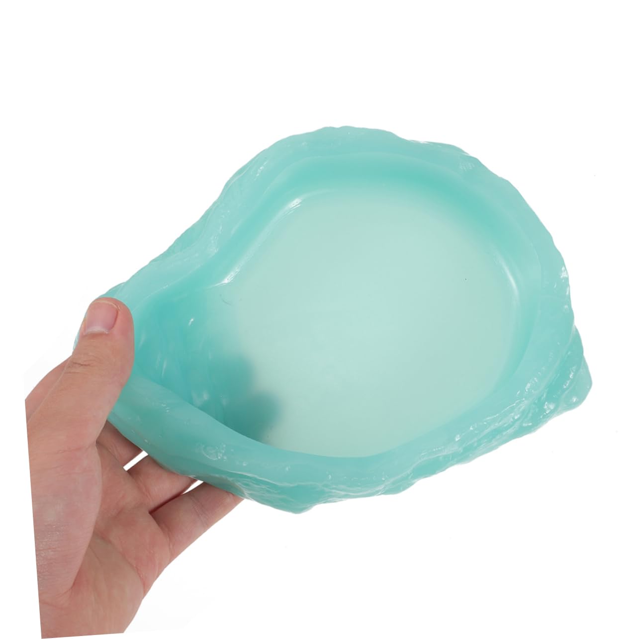TOYANDONA 2 Ciotole per Rettili Luminescenti Resina per Tartarughe e Lucertole Design Antiscivolo e Resistente per Bevande e Accessori per Terrari