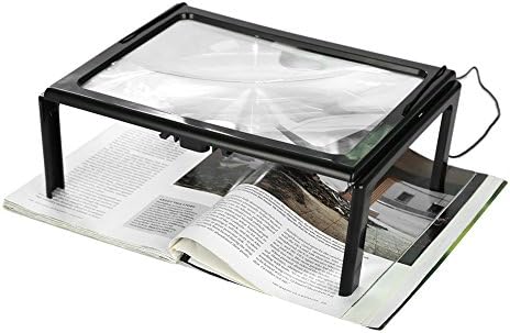 Reading Magnifier, Full Page Loupes, Ultrathin Folding Full Readi...