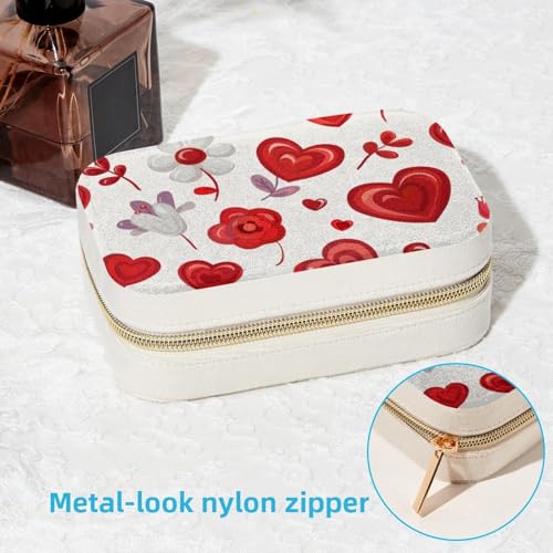 Boîte à bijoux portable anti-nœuds avec compartiments bagues