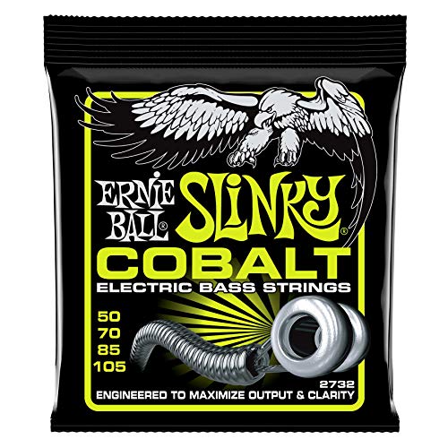 Ernie Ball, Regular Slinky Cobalt, Corde Per Basso Elettrico, Diametro 50-105