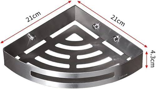 Miniatura 2 de Estante esquinero para ducha, estantes de baño, de acero inoxidable de níquel cepillado, montaje en pared, triangular, accesorios de baño,