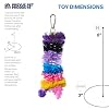 Prevue Pet Products Preen & Pacify Calypso Creations Straw Stacker Bird Toy 62634