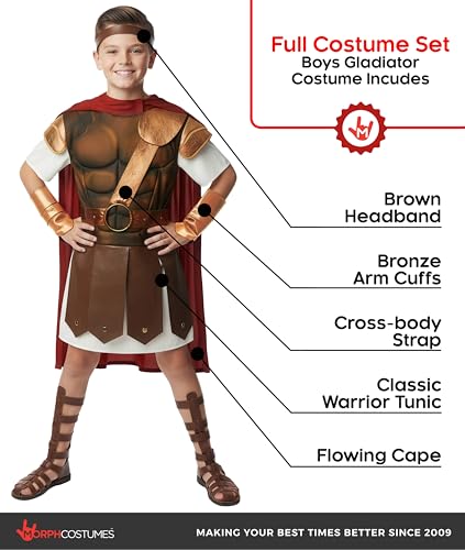 Disfraz Completo Gladiador Romano Niño Talla Small miniatura 2