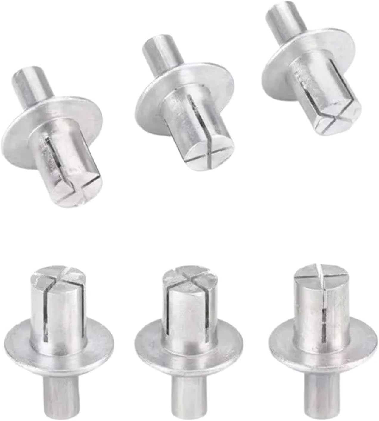 Hammer Rivets,50PCS,Aluminum Core Drive Round Head Rivet Knock Type Fasteners Shock Screws,